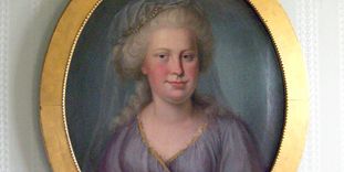 Portrait of Duchess Franziska von Hohenheim, now hanging in Kirchheim Palace.