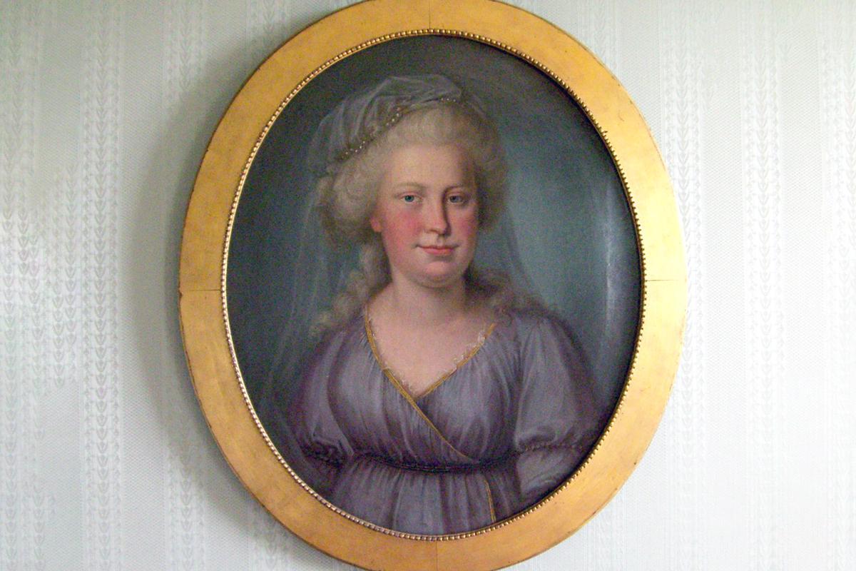 Portrait of Duchess Franziska von Hohenheim, now hanging in Kirchheim Palace