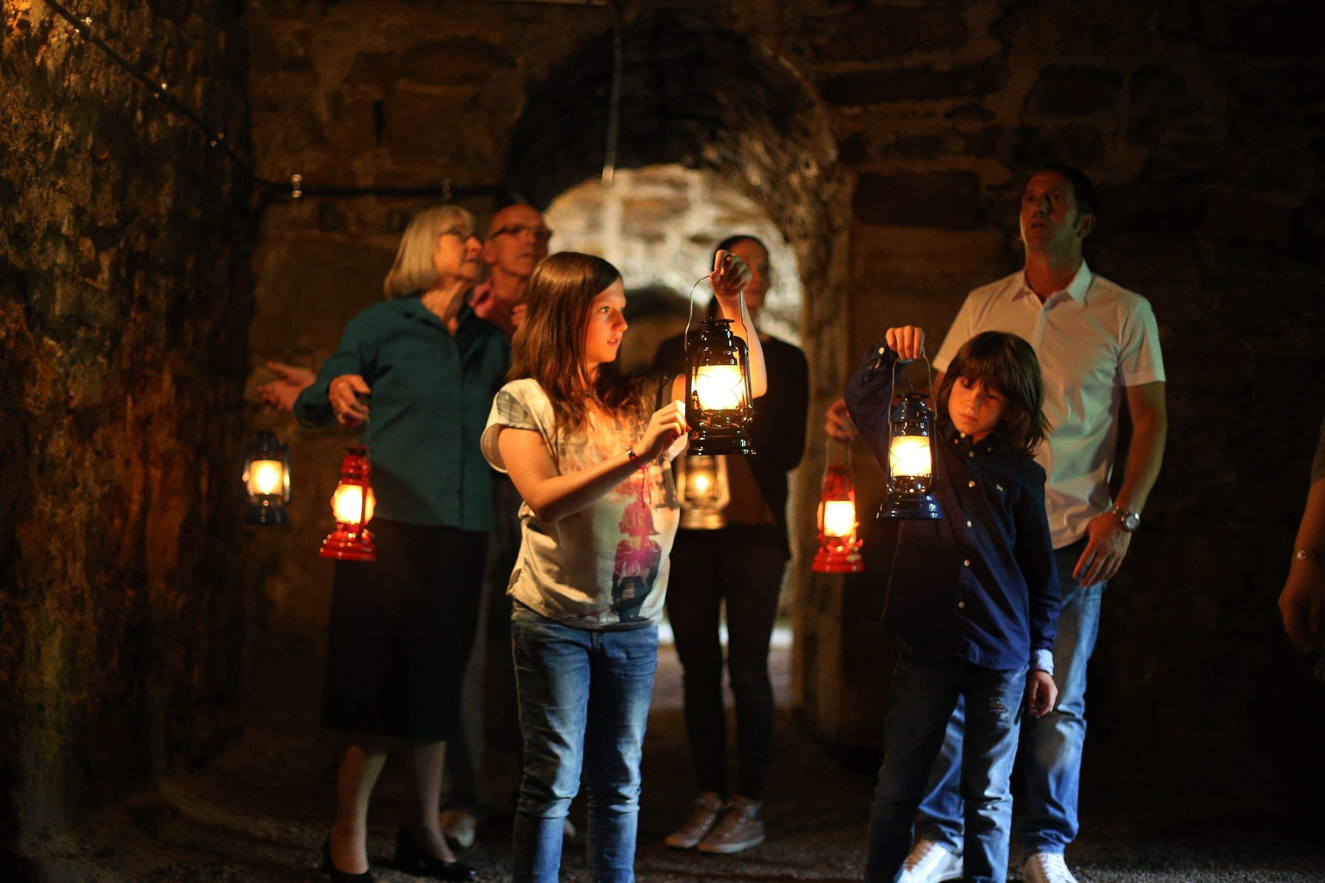 Besucher in Schloss Kirchheim