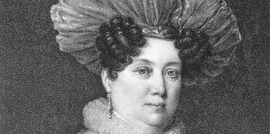 Herzogin Henriette von Württemberg, Kupferstich um 1830.