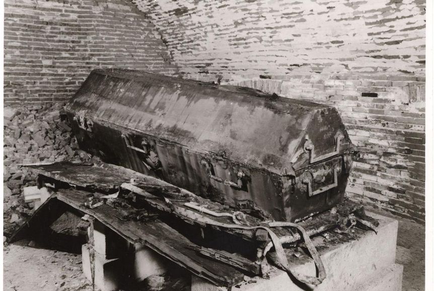 Duchess Franziska von Hohenheim's coffin