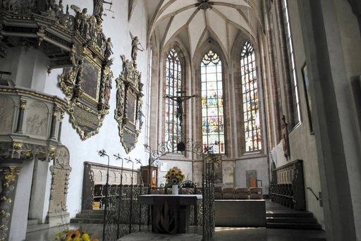 Interior of St. Martin's church in Kirchheim unter Teck