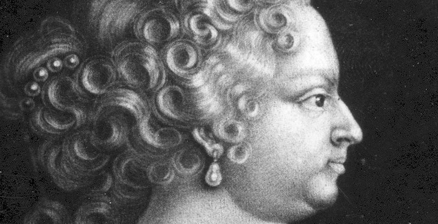 Porträt der Herzogin Johanna Elisabeth, geb. von Baden-Durlach.